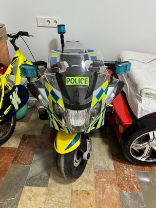 Moto policía infantil recargable