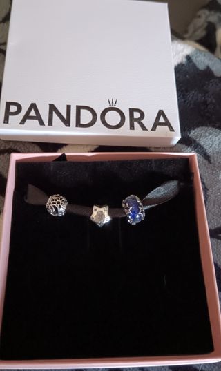 3 Charms Pandora Estrella Azul