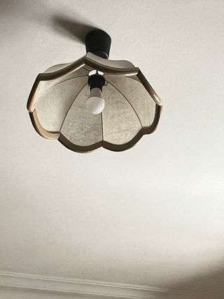 Lámpara techo vintage beige