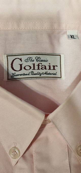 Camisa rosa manga larga hombre