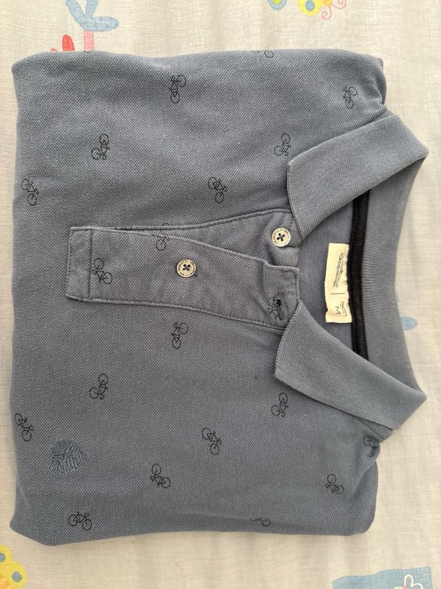 3 Camisetas Hombre M - Gris, Azul