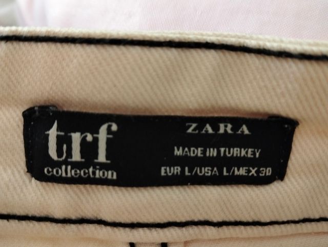 Mini Falda Zara TRF L Beige