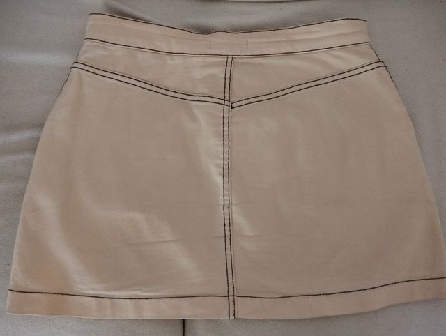 Mini Falda Zara TRF L Beige