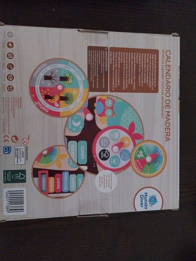 Calendario de Madera Infantil