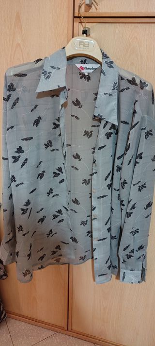 Camicia Grigio Perla Fantasia