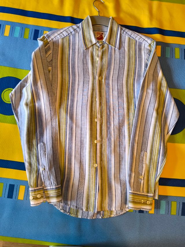 Camisa larga rayas vintage