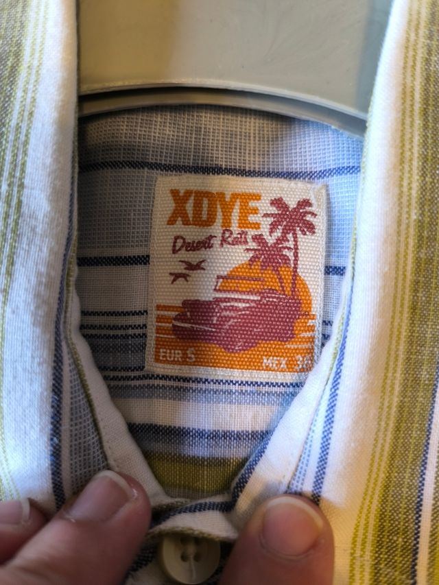 Camisa larga rayas vintage