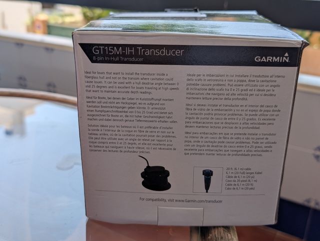 Transductor Garmin GT15M-IH