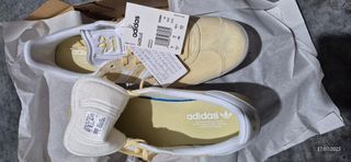 Zapatillas Adidas Gazelle 44 - Amarillas/Blancas