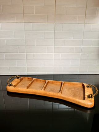 Vassoio legno ulivo - snack aperitivo - antipasti