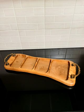 Vassoio legno ulivo - snack aperitivo - antipasti