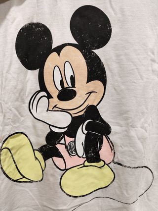 Camiseta Mickey Mouse blanca. Nueva con etiquetas.