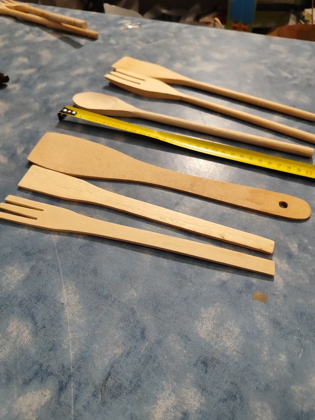 Set 6 Cucchiaini Legno Marrone