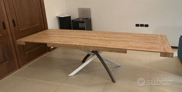 Tavolo allungabile legno metallo