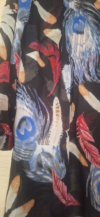 Camicia fantasia piume