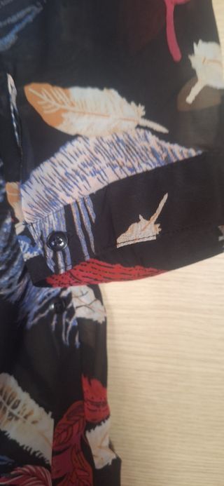 Camicia fantasia piume