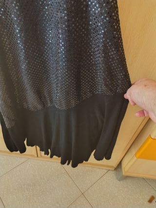 Abito sera paillettes nero