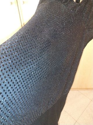 Abito sera paillettes nero