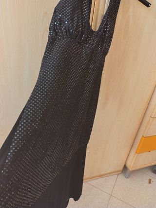 Abito sera paillettes nero