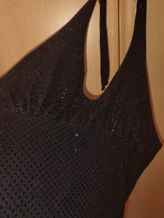 Abito sera paillettes nero