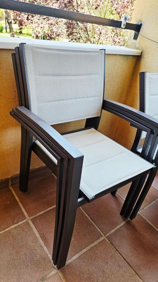 Mesa jardín Naterial Lyra - extensible 90/160 x 90