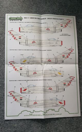 Calcas MiG-17 Siria Egipto Model Maker 1/144