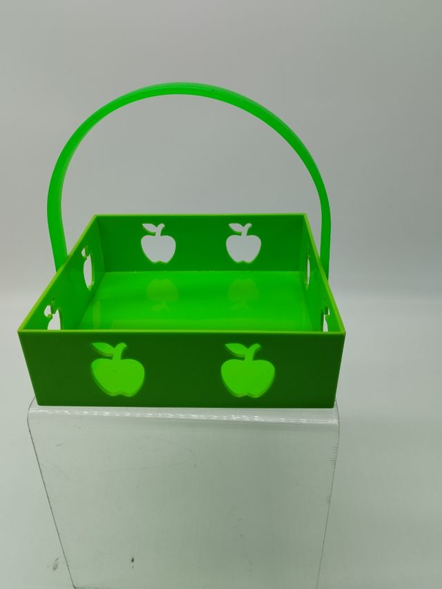 Cesta frutera verde o servilletero