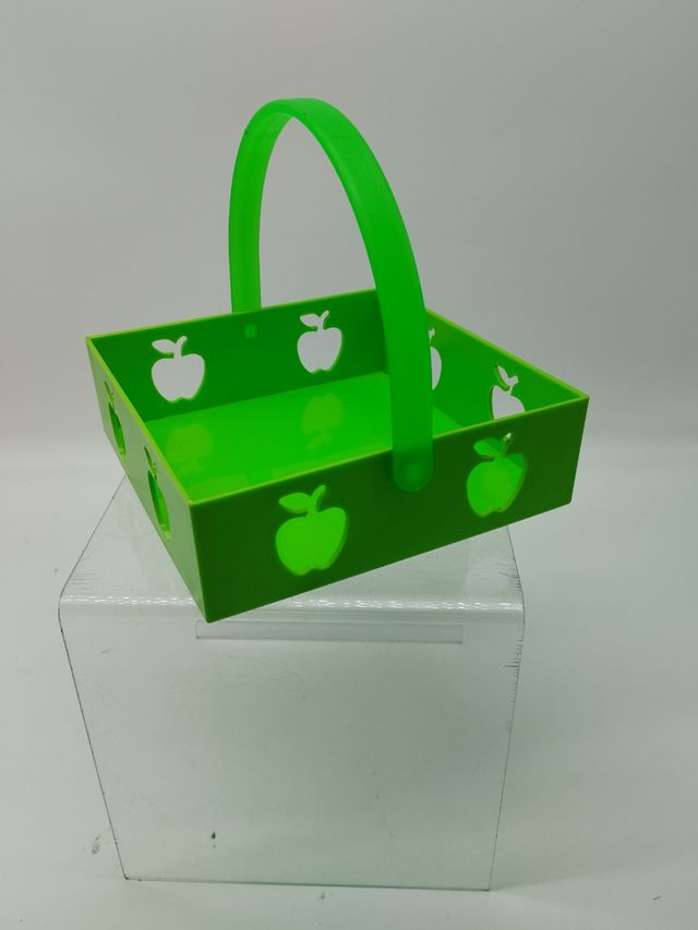 Cesta frutera verde o servilletero