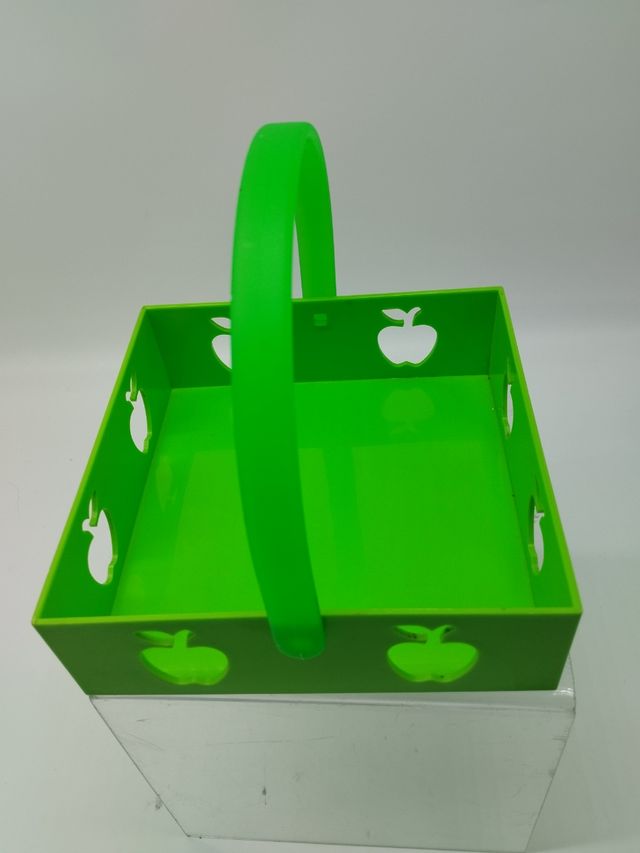 Cesta frutera verde o servilletero