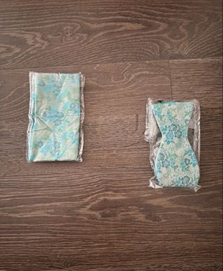 Pajarita & pañuelo | Verde turquesa