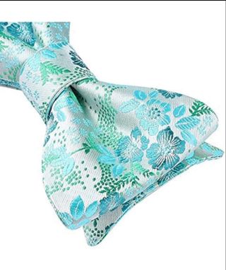 Pajarita & pañuelo | Verde turquesa