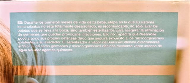 Esterilizador de Biberones eléctrico Suavinex