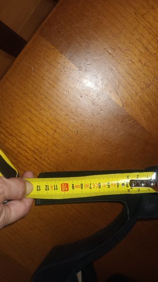 Zapatos Bershka negros ,con  tacón 13 cm y platafo