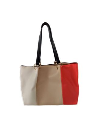 Borsa Carpisa tote beige e rossa