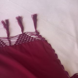 Abito pakistano bordeaux ricamato