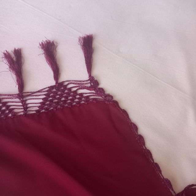 Abito pakistano bordeaux ricamato