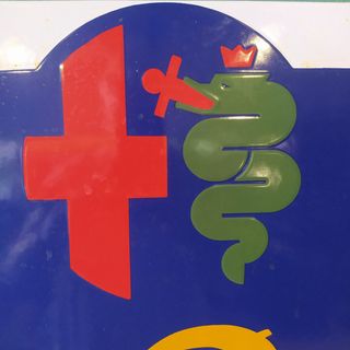 ANTIGUO CARTEL ESMALTADO "ALFA ROMEO"