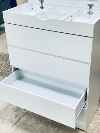 COMODA TOCADOR CON ESPEJO NUEVA COLOR BLANCO