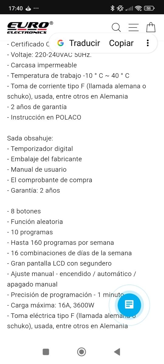 Temporizador digital Maclean Energy