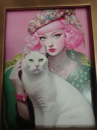 4 Láminas ArteGato Mujer