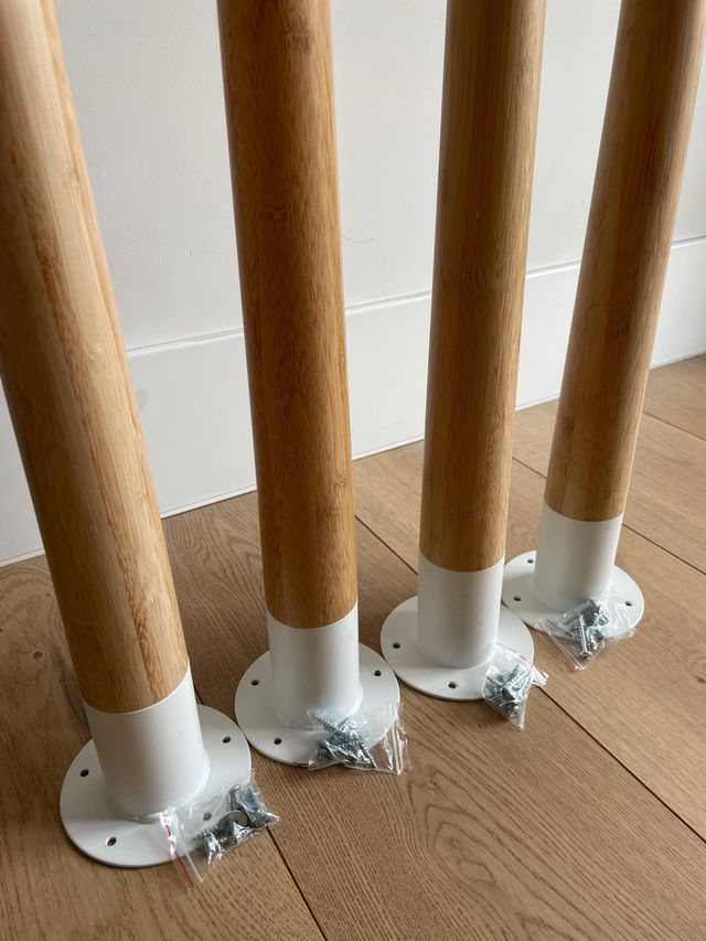 Patas mesa HILVER Ikea - bambú