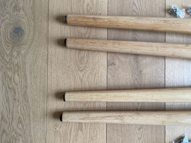 Patas mesa HILVER Ikea - bambú