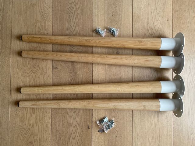 Patas mesa HILVER Ikea - bambú