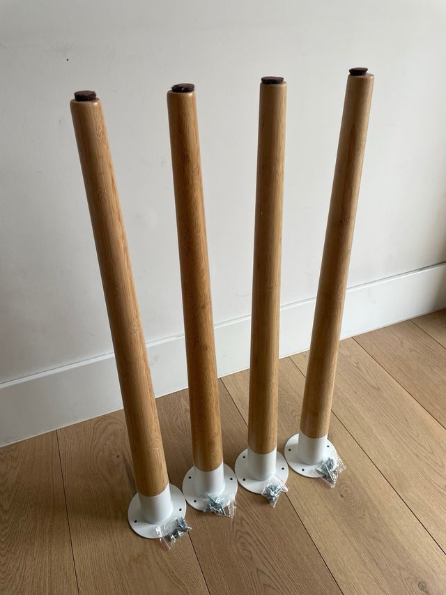 Patas mesa HILVER Ikea - bambú