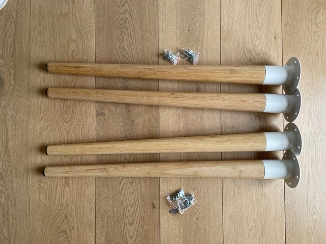 Patas mesa HILVER Ikea - bambú