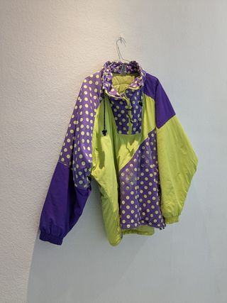 Chaqueta parka vintage | Verde & Morado