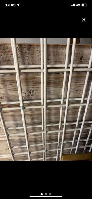 2 Paneles de rejilla blanco: Decoración