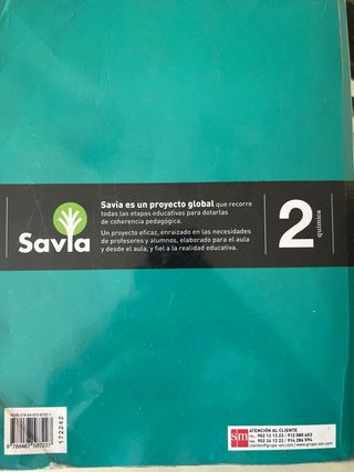 Química. 2 Bachillerato. Savia