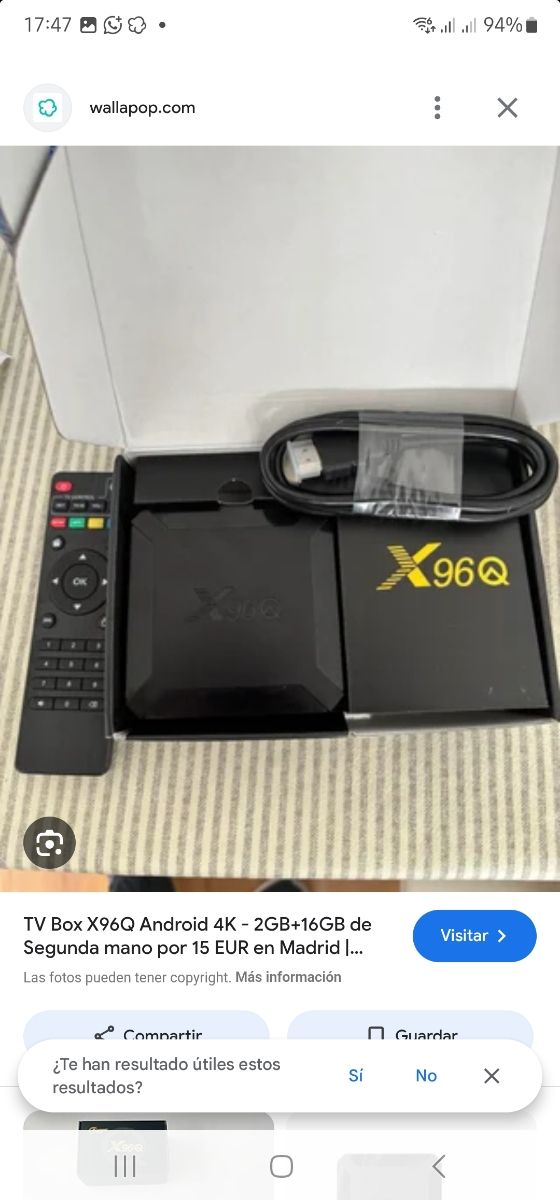 TV Box X96Q Android 4K - 2GB+16GB