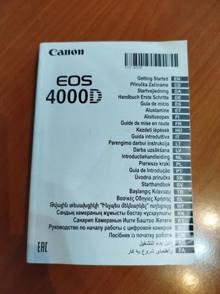 Canon EOS 4000D - cámara réflex